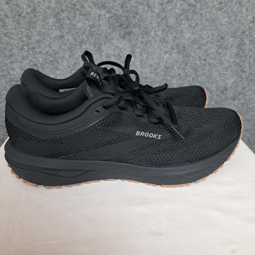 Brooks Revel 7 Mens Running‎ Shoes Black Gum 1104351D072 Size 11.5 Medium D